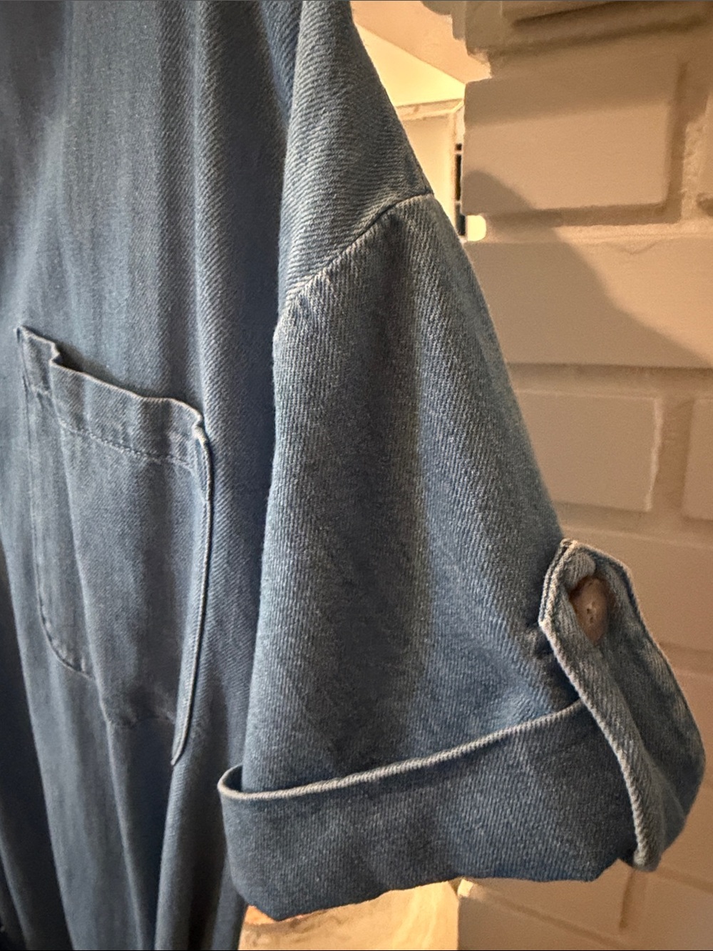 Sezane Denim Shirt Dress - Picture 4 of 6
